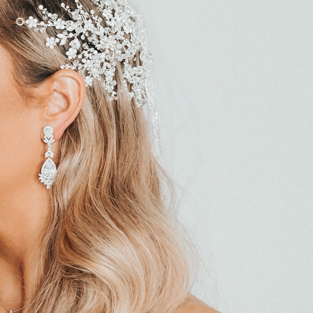 Swarovski crystal wedding headpiece